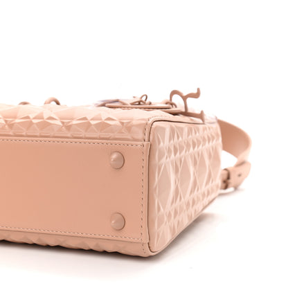 Christian Dior Calfskin Cannage Diamond Small My ABCDior Lady Dior Rose Des Vents 10 of 10