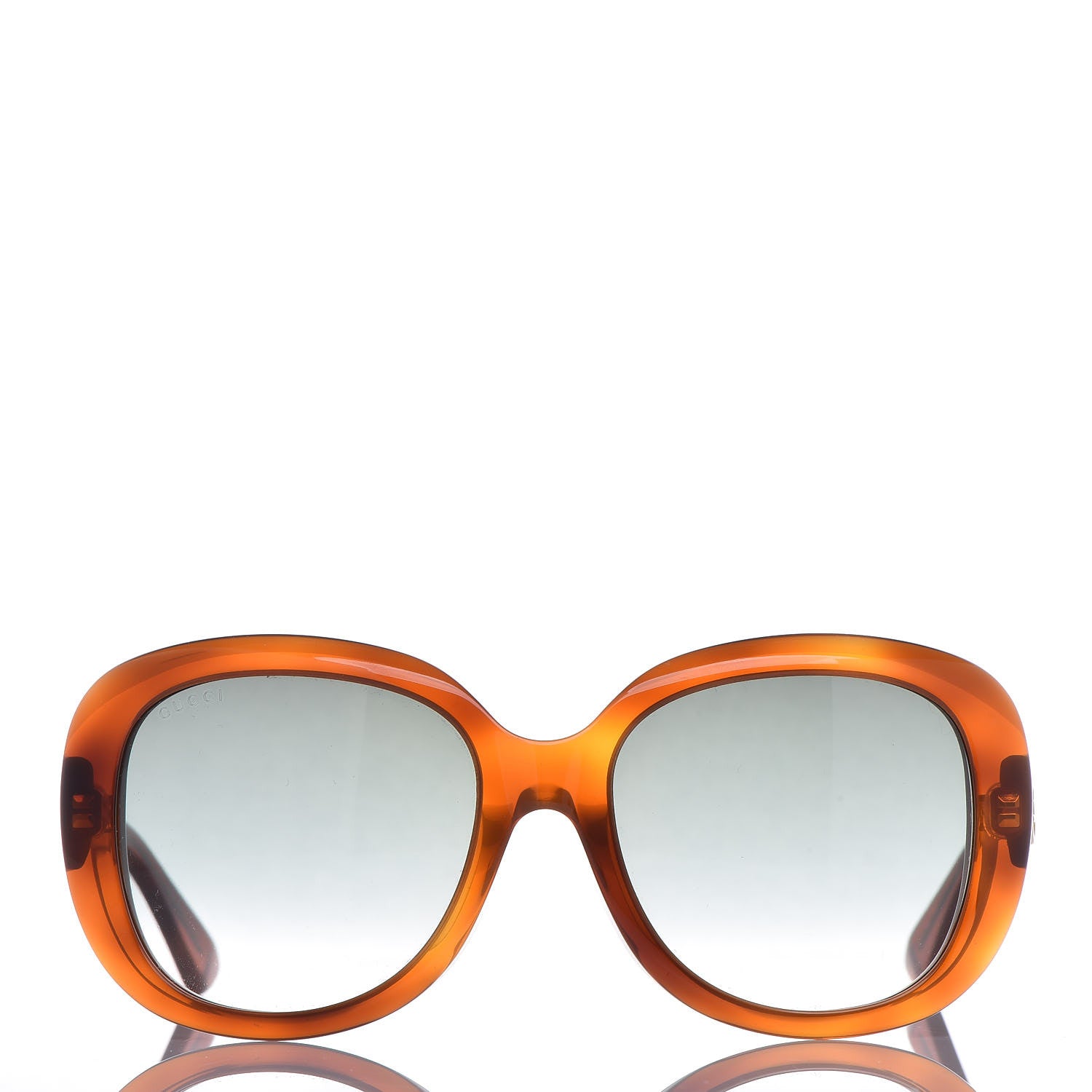 Gucci Round Sunglasses GG0140SA Avana Green 3 of 6