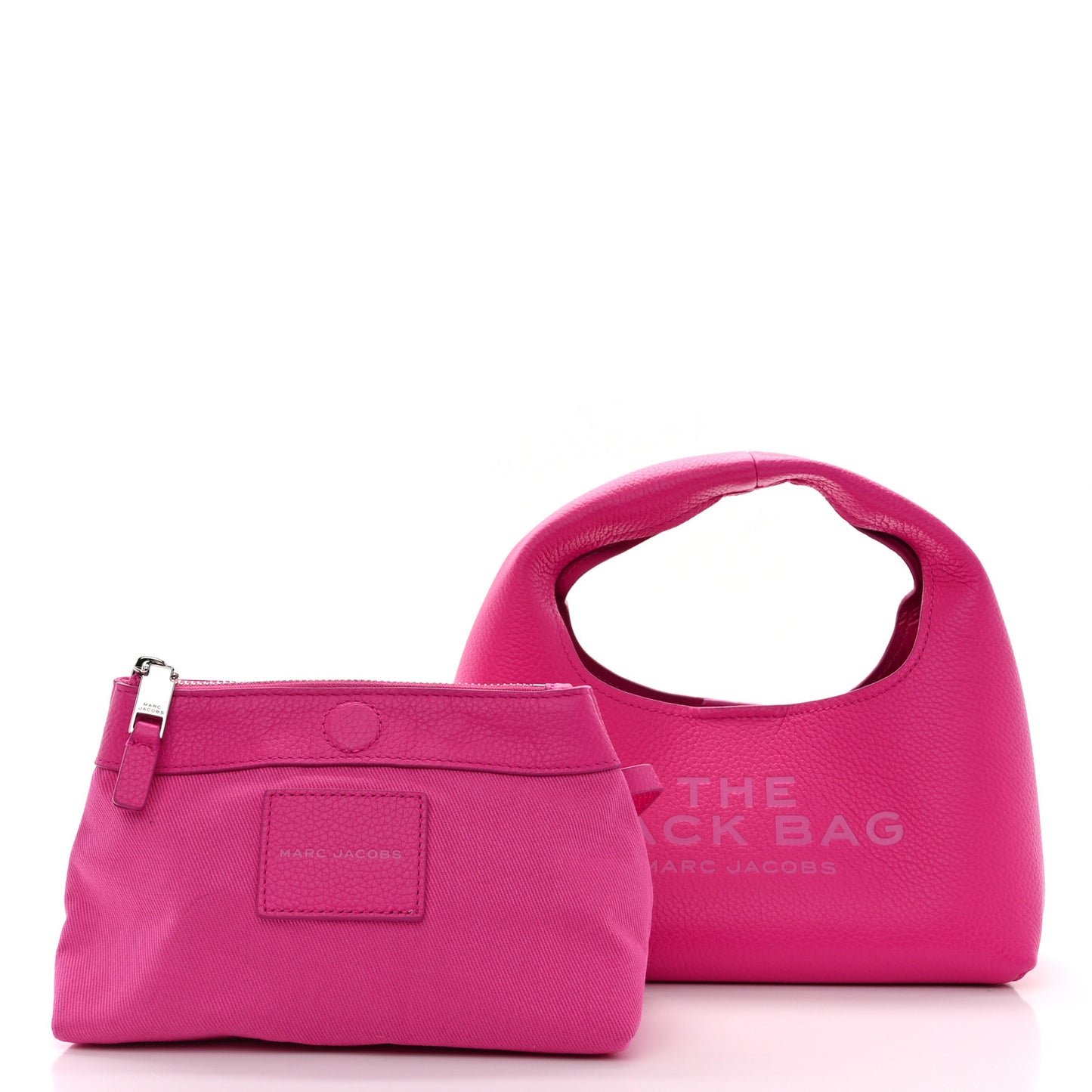 Grained Calfskin Mini The Sack Bag Hot Pink