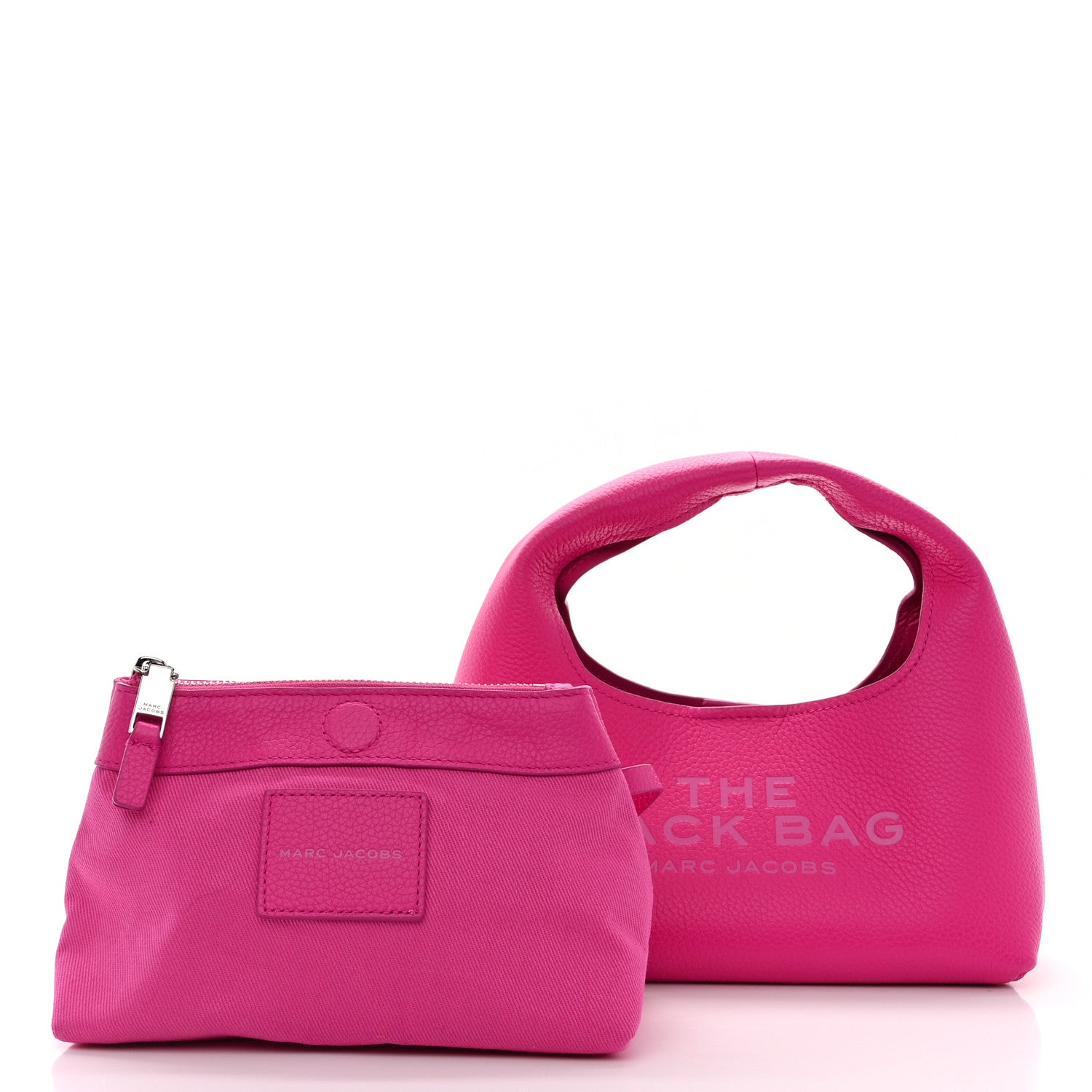 Marc Jacobs Grained Calfskin Mini The Sack Bag Hot Pink 3 of 10