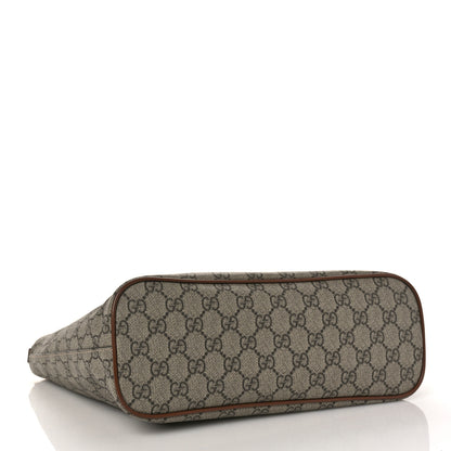 Gucci Soft GG Supreme Monogram Small Crossbody Tote Beige Cuir 4 of 9