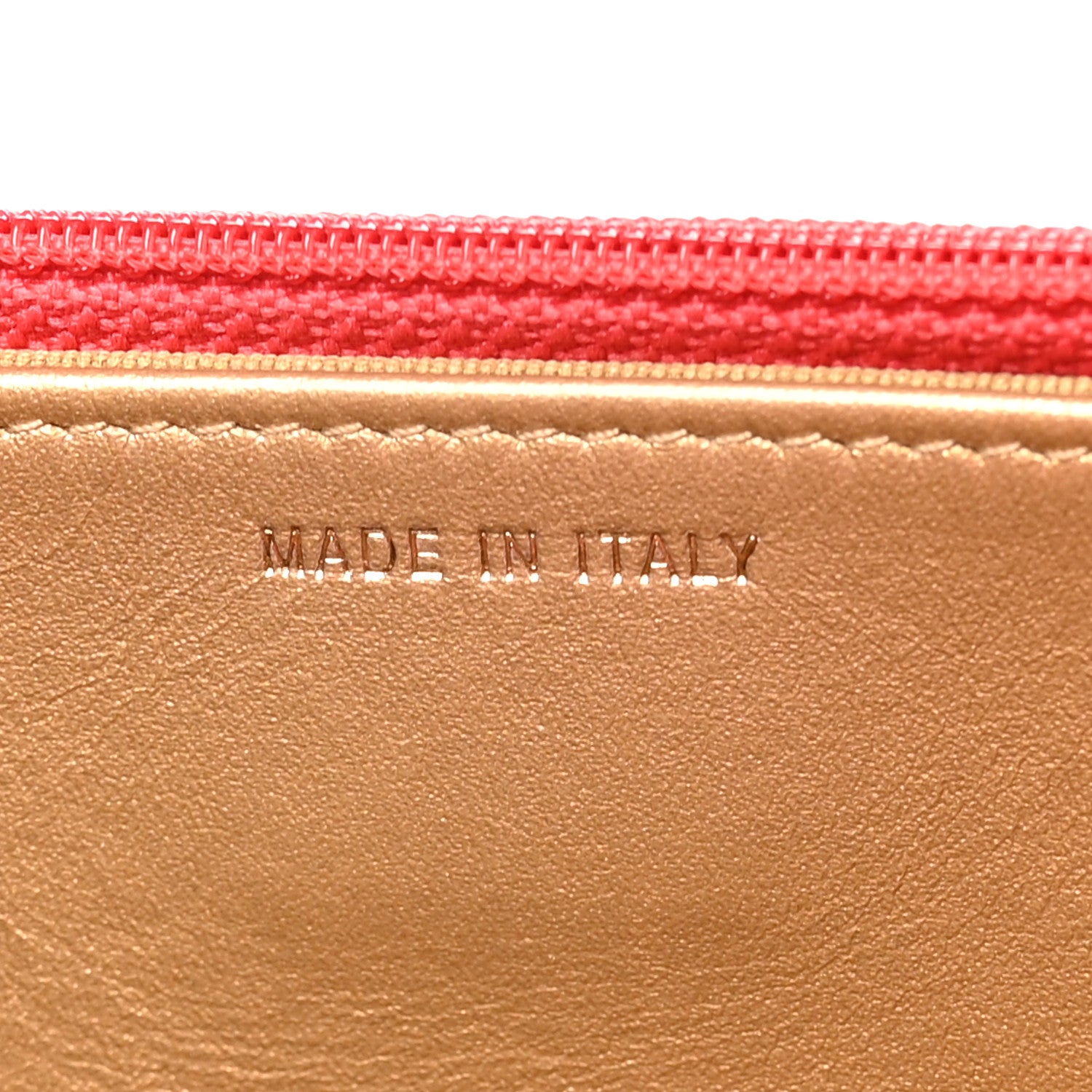 Chanel Lambskin Quilted CC Pearl Crush Wallet On Chain WOC  Red 7 of 12