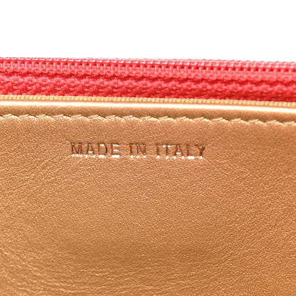 Chanel Lambskin Quilted CC Pearl Crush Wallet On Chain WOC  Red 7 of 12