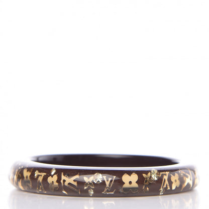 Louis Vuitton Resin Swarovski Medium Inclusion Bracelet PM Marron 3 of 4