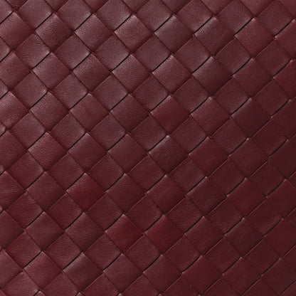 Bottega Veneta Calfskin Intrecciato Large North South Tote Bag Burgundy 7 of 9