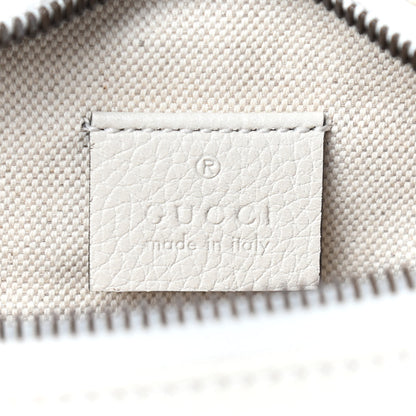 Gucci Grained Calfskin Small Logo Belt Bag White 8 of 9