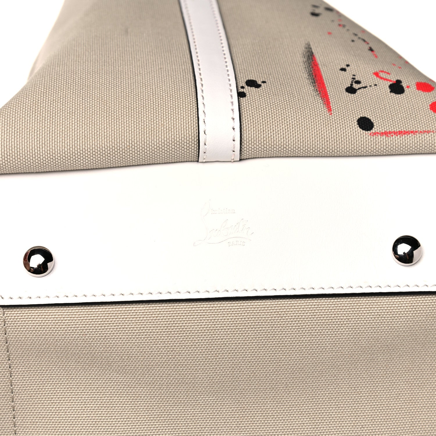 Christian Louboutin Canvas Frangibus Tote Natural 11 of 13