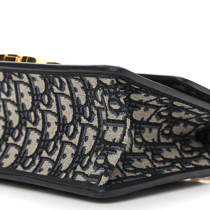 Christian Dior Oblique 30 Montaigne Chain Flap Bag Blue 8 of 8