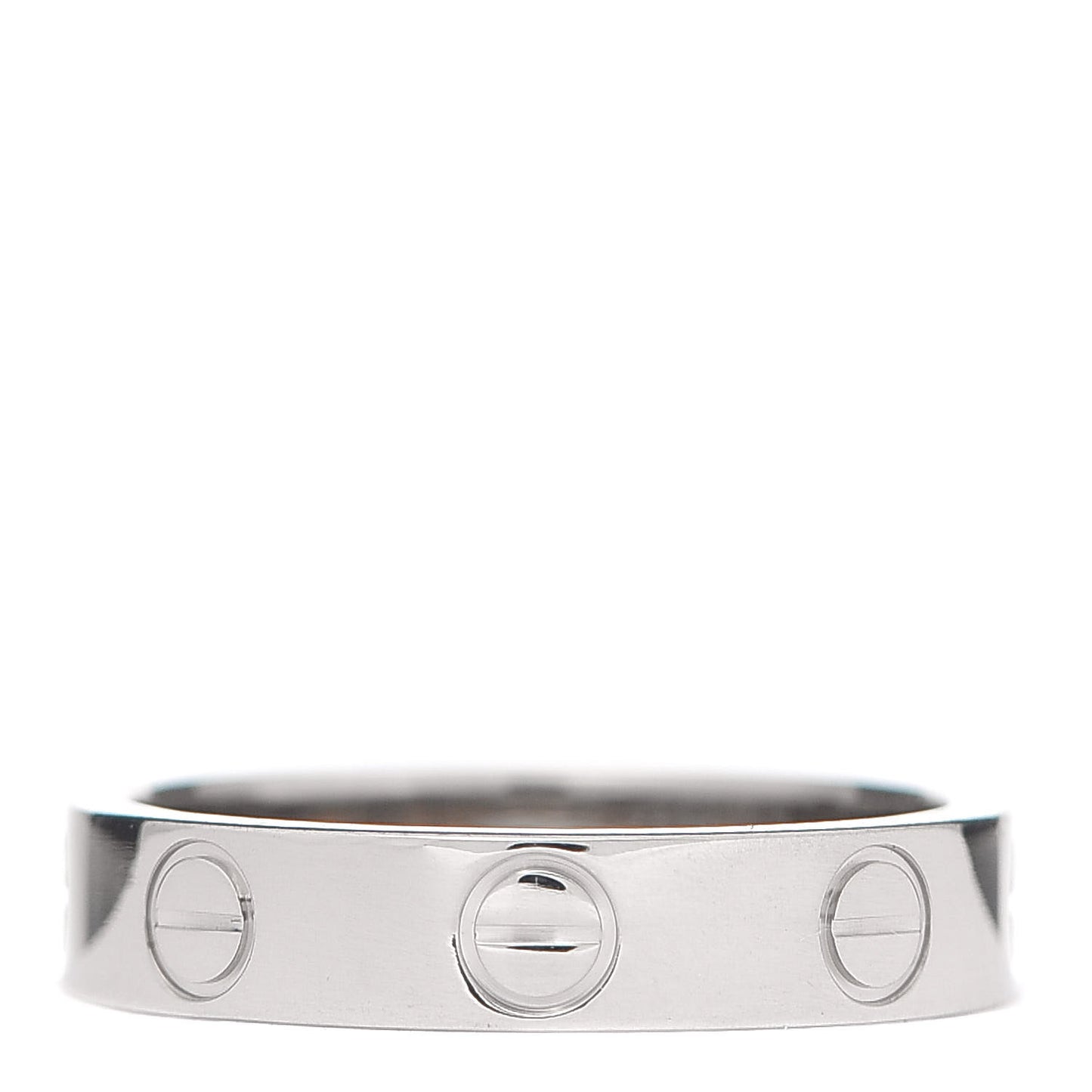 18K White Gold 3.5mm LOVE Wedding Band Ring 47 4
