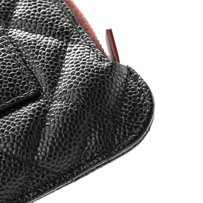 Chanel Caviar Quilted Medium Slide Pouch Black 9 of 13
