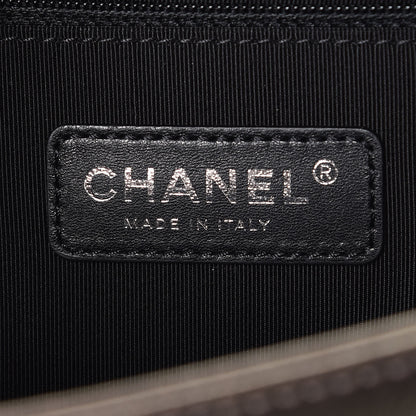 Chanel Iridescent Goatskin Quilted New Medium Boy Flap Dark Gold 8 of 10