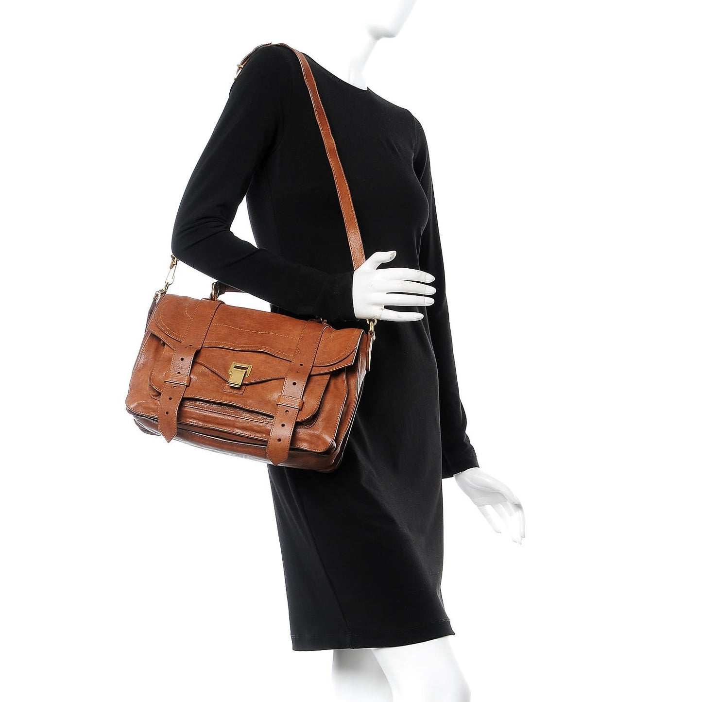 Lambskin Medium PS1 Satchel Saddle