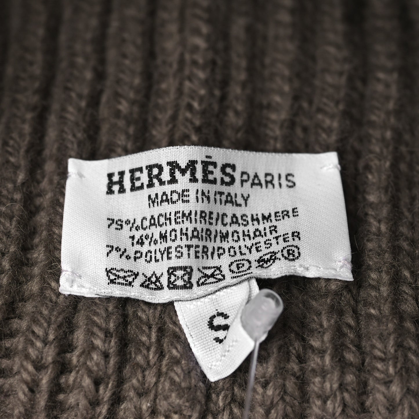 Cashmere Knit Filipa Beanie Hat S Gris Nuage