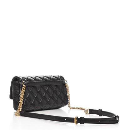 Chanel Aged Calfskin Quilted 2.55 Reissue Chain Waist Bag Black 3 of 11