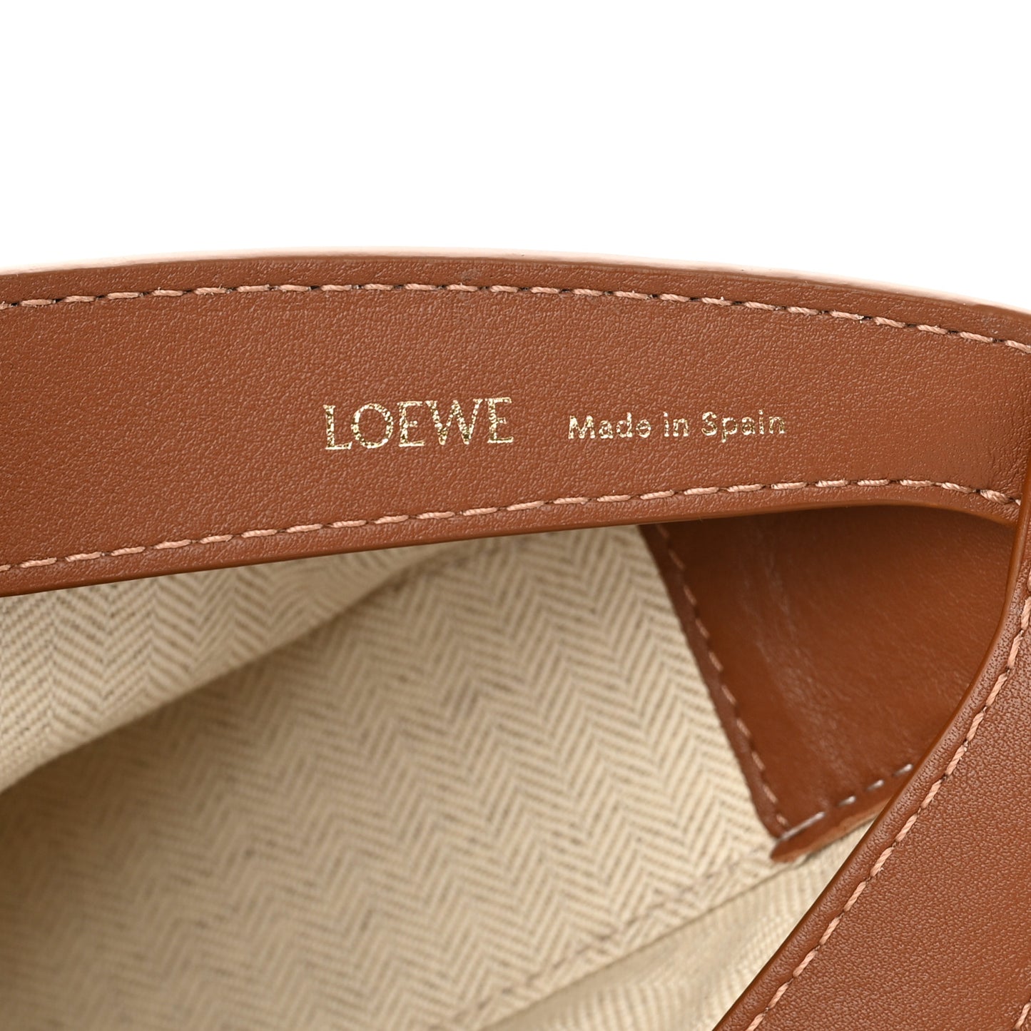 Jacquard Anagram Calfskin Small Luna Bag Tan Pecan