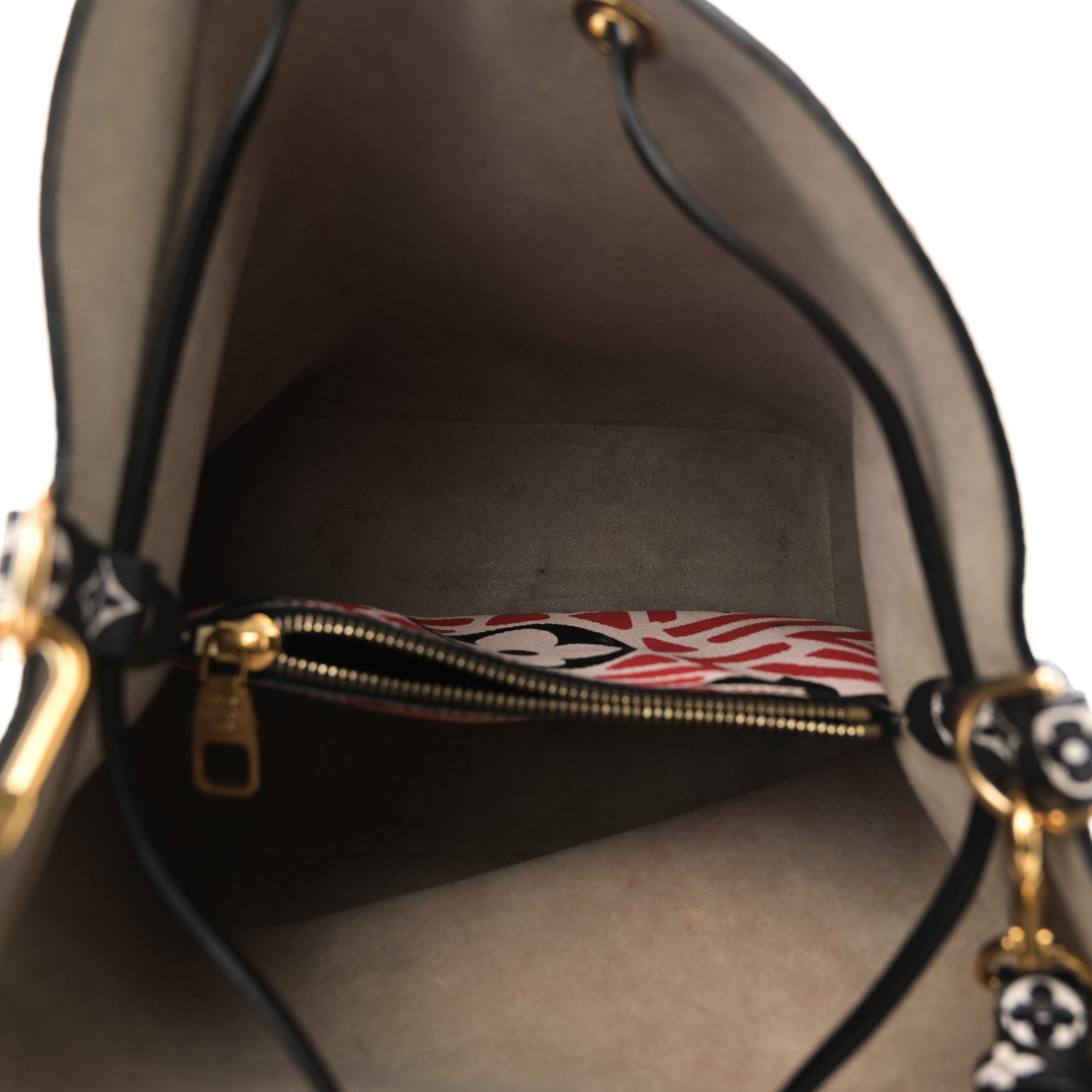 Louis Vuitton Monogram Giant Crafty NeoNoe MM Creme Rouge Black 5 of 12