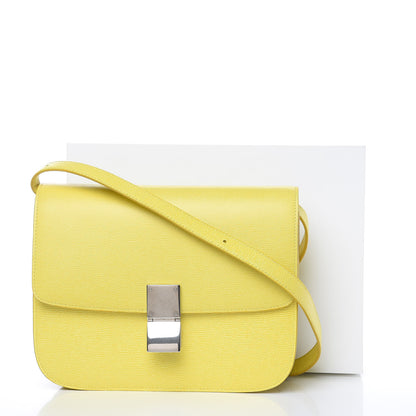 Celine Liege Calfskin Medium Classic Box Flap Bag Saffron 13 of 13