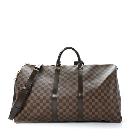 Louis Vuitton Damier Ebene Keepall Bandouliere 55 1 of 12