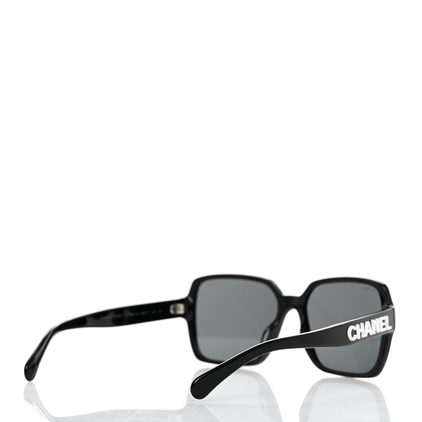 Acetate Polarized Square Sunglasses 5408-A Black