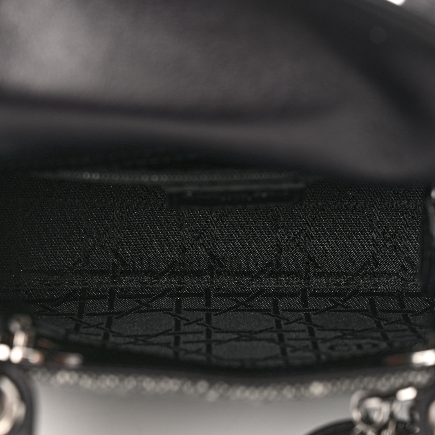 Christian Dior Tweed Mini Lady Dior Black 5 of 15