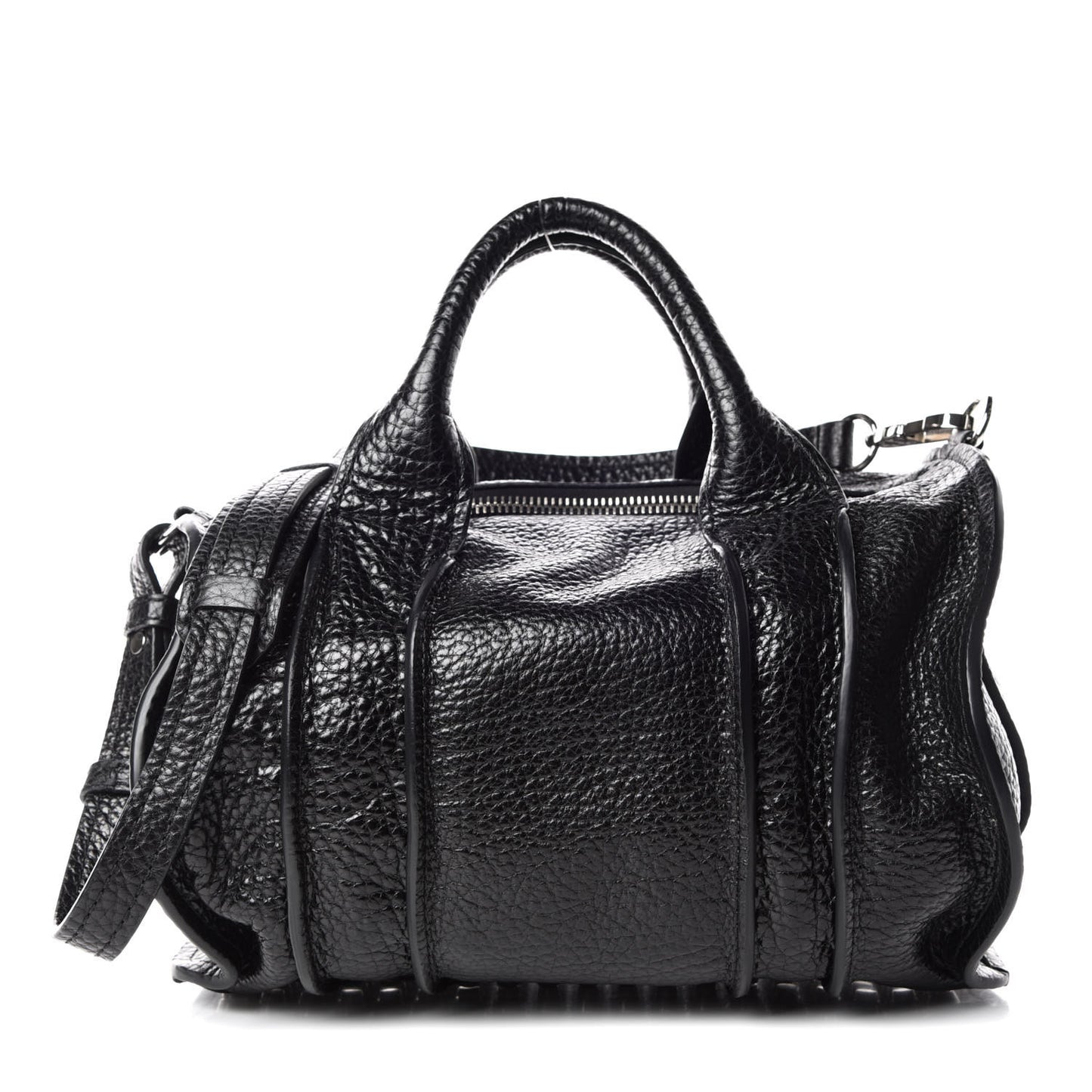 Pebbled Lambskin Inside Out Rocco Black