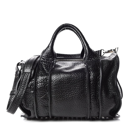 Alexander Wang Pebbled Lambskin Inside Out Rocco Black 1 of 8