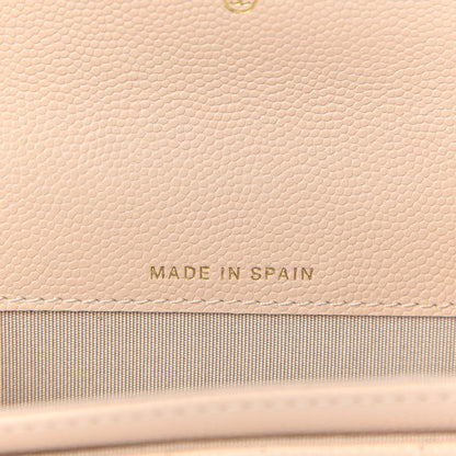 Chanel Caviar Pearl Quilted Coco Candy Flap Card Holder Beige 7 of 8