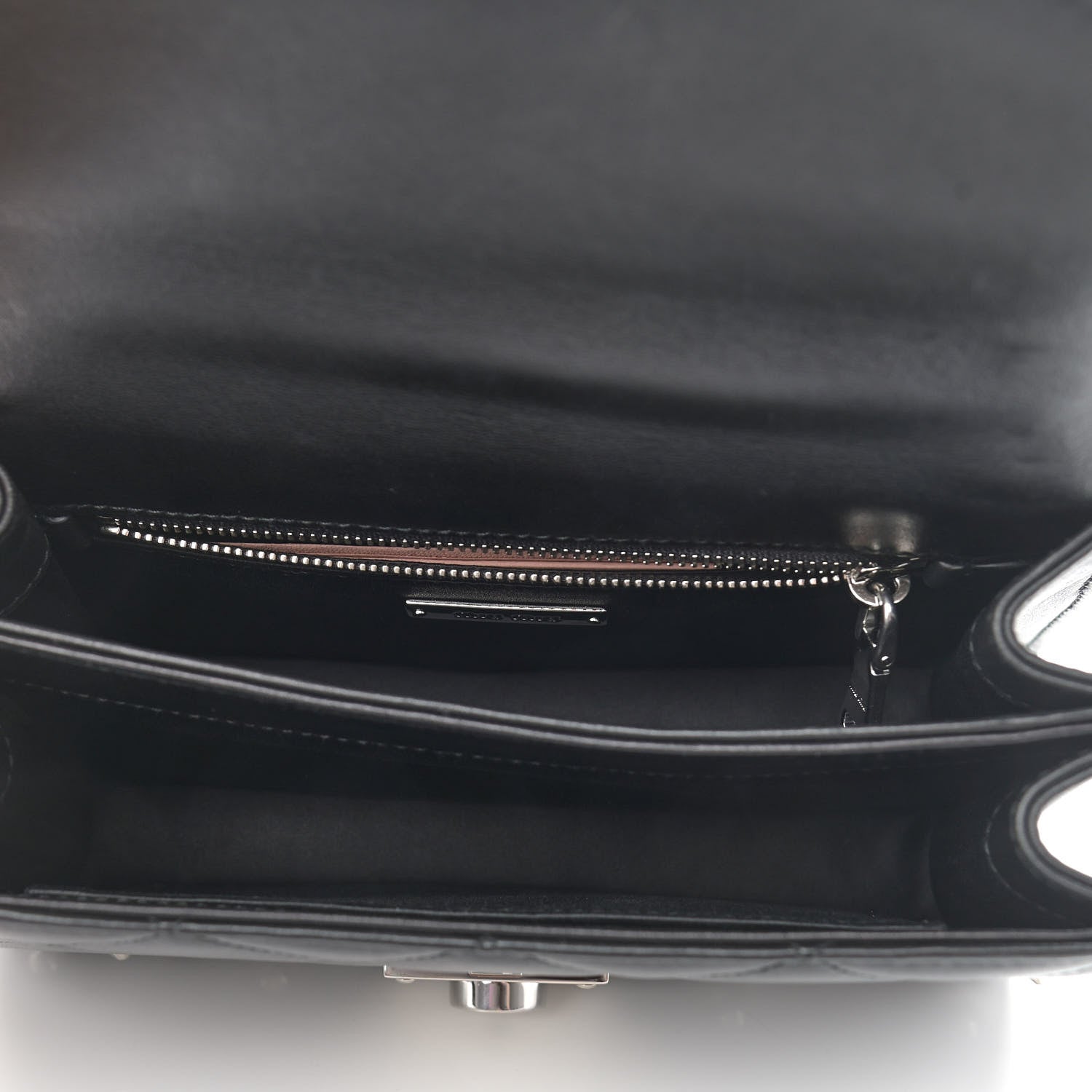 Miu Miu Pattina Nappa Crystal Studded Borchie Flap Bag Black 5 of 9