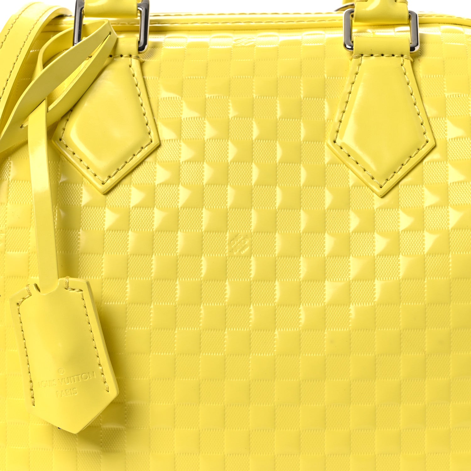 Louis Vuitton Damier Facette Speedy Cube PM Yellow 7 of 11