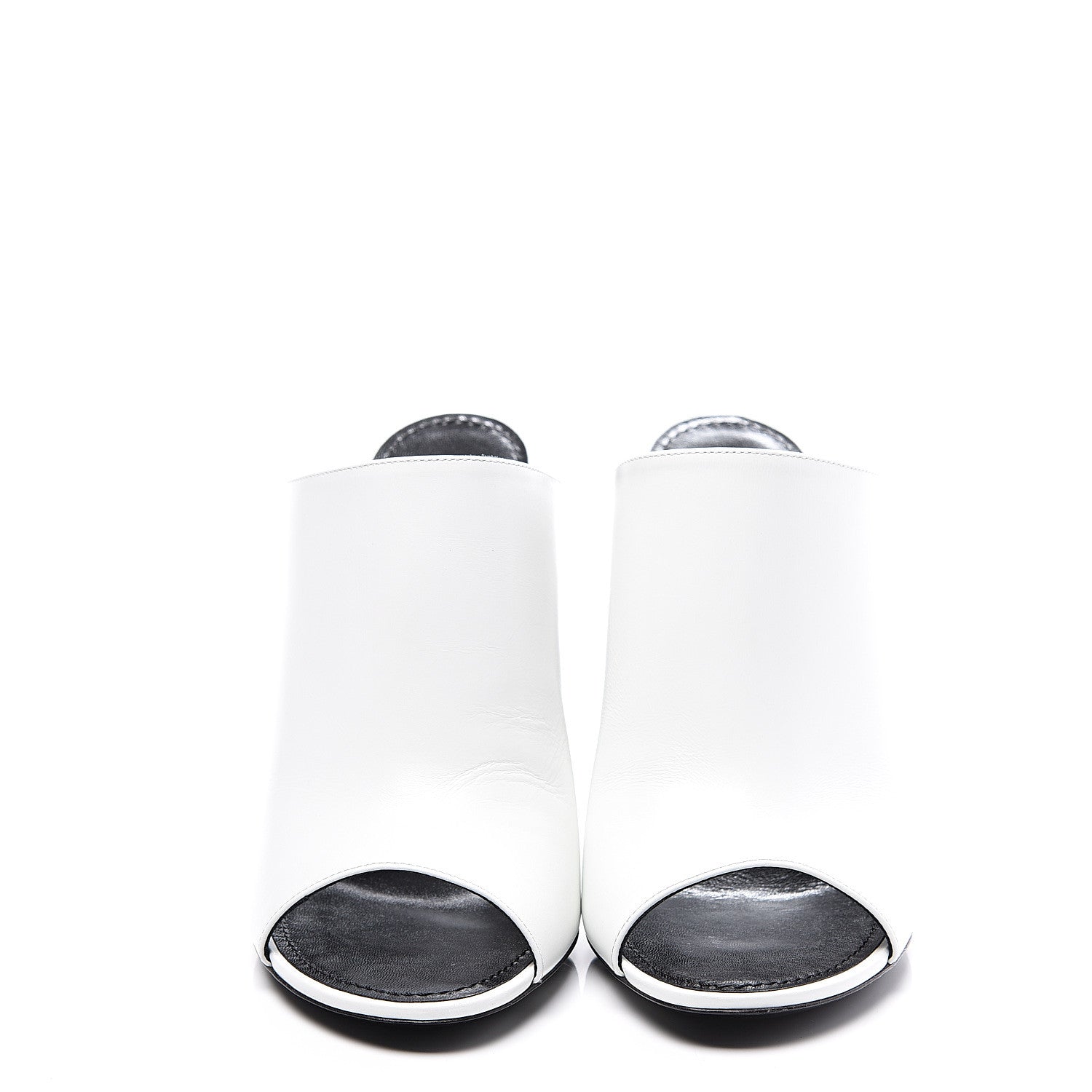 Louis Vuitton Calfskin Patent Topmost Mule 39.5 White 3 of 11