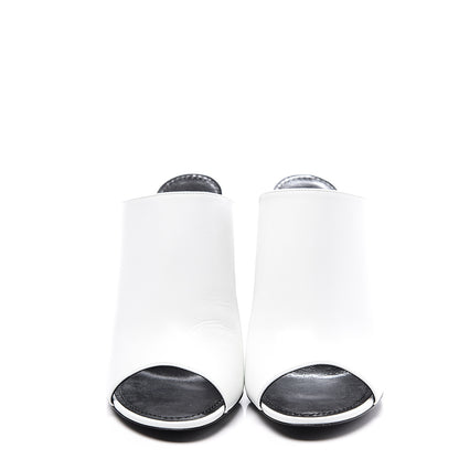 Louis Vuitton Calfskin Patent Topmost Mule 39.5 White 3 of 11