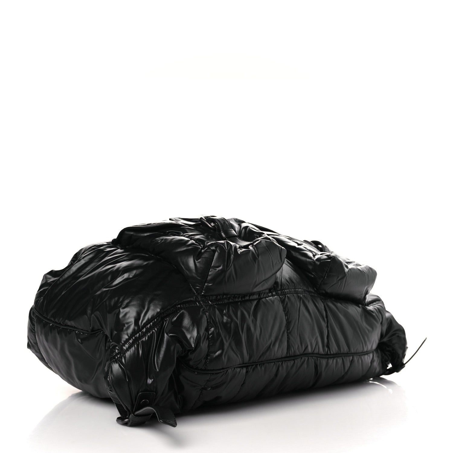 Bottega Veneta Nylon Calfskin Spinnaker Backpack Black 3 of 8