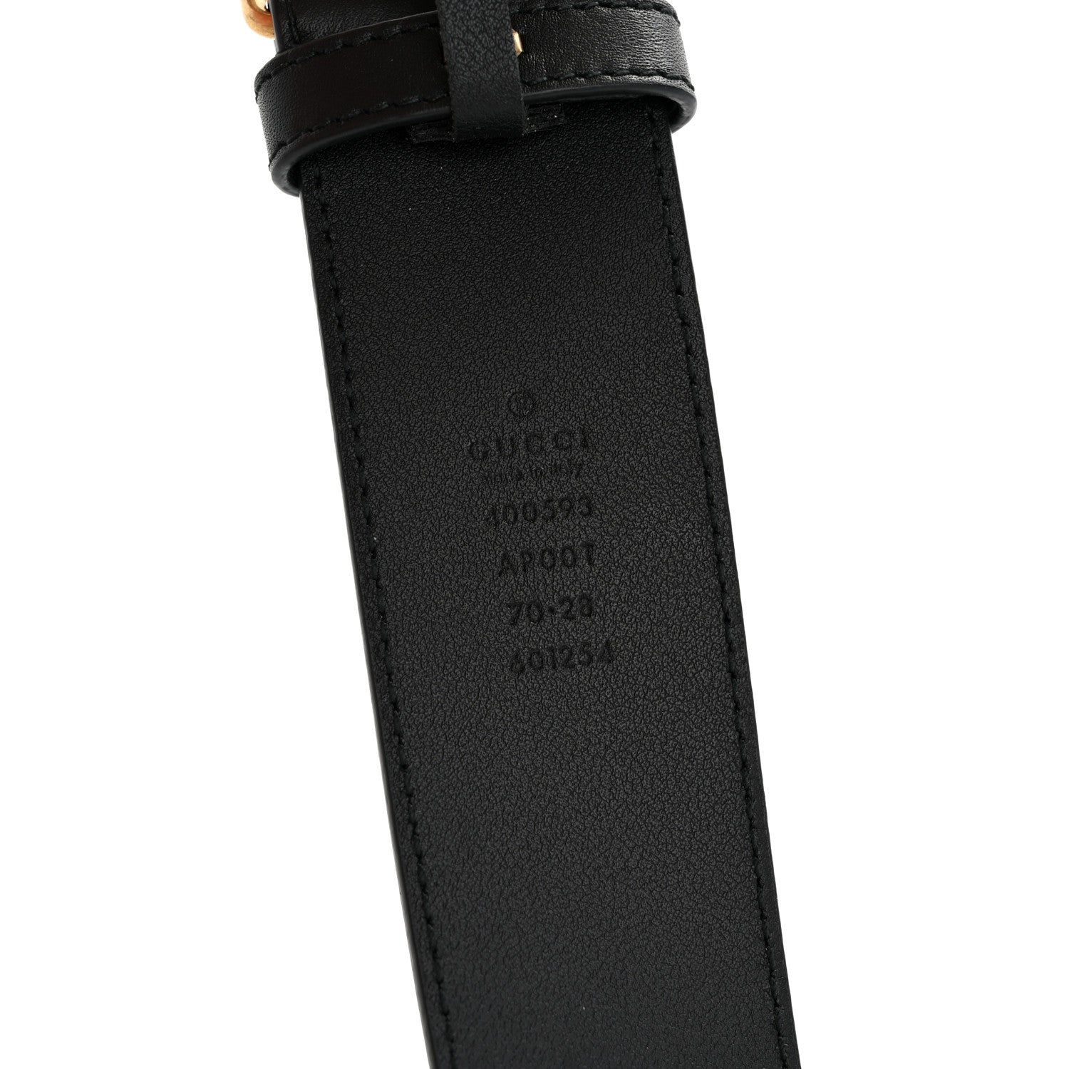 Gucci Calfskin Double G 40mm Belt 70 28 Black 5 of 6