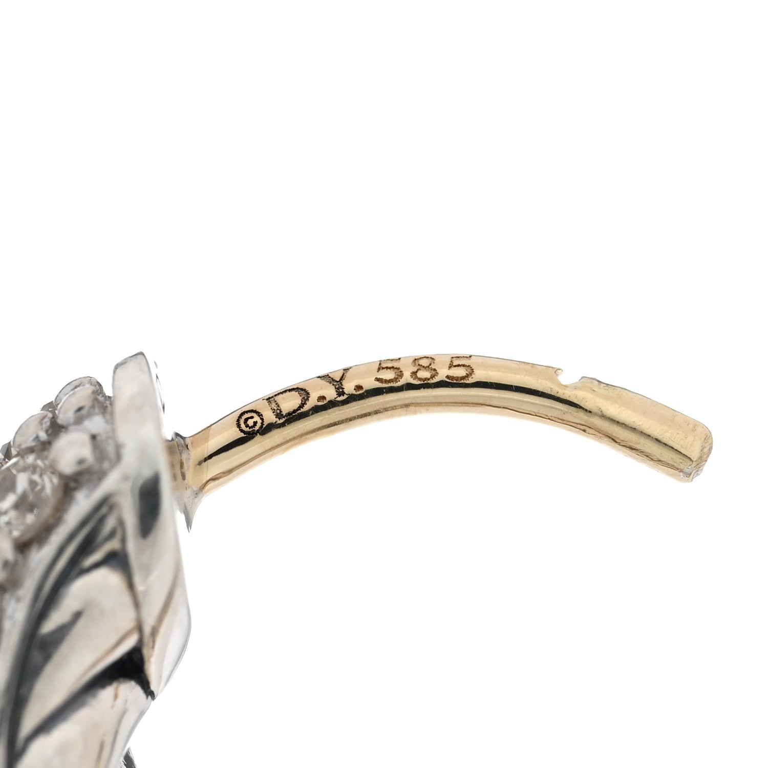 David Yurman Sterling Silver Diamond Mercer Micro Hoop Earrings 4 of 4