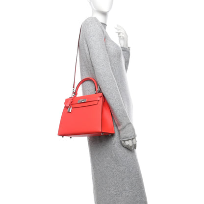 Hermes Epsom Kelly Sellier 28 Rose Texas 2 of 13