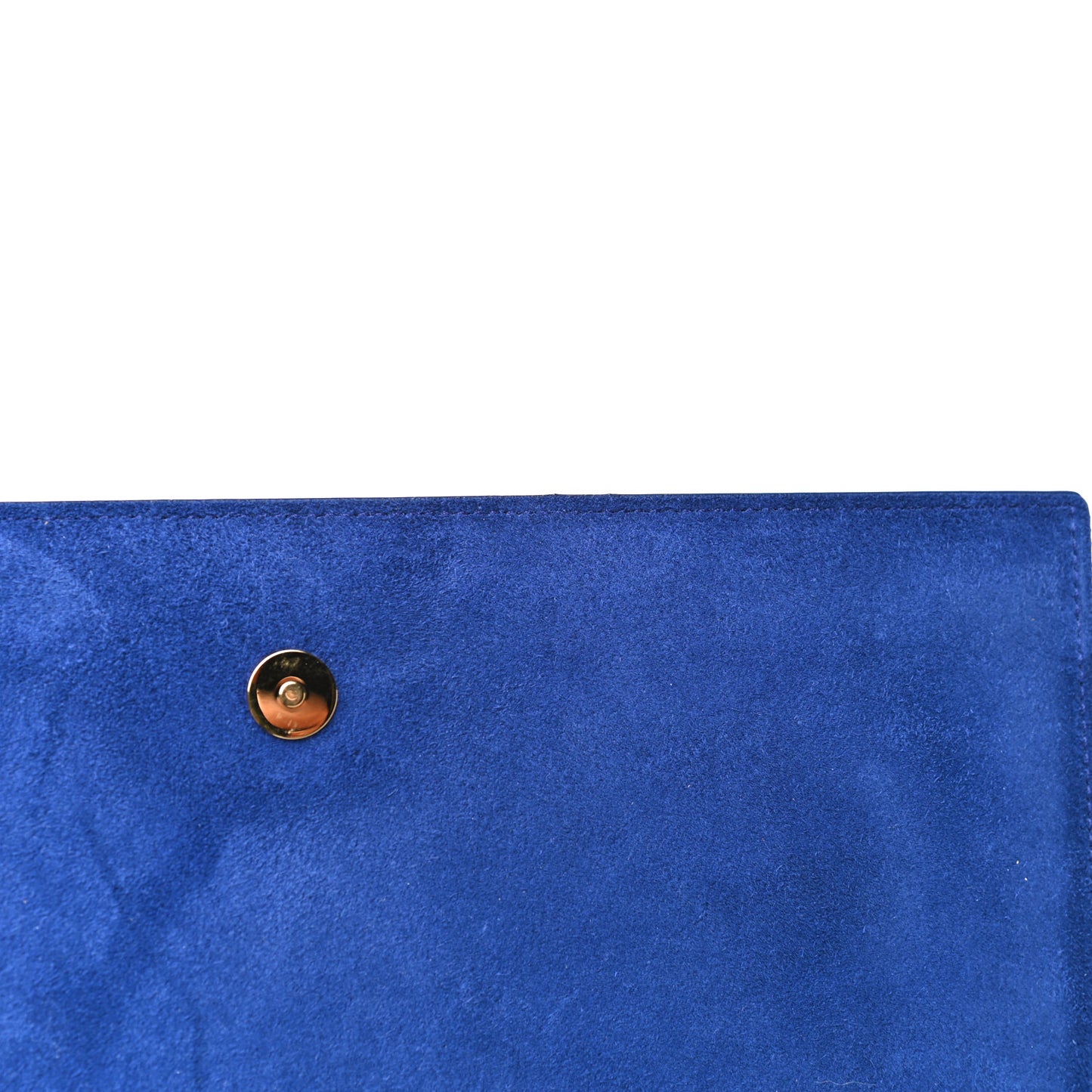 Patent Calfskin Monogram Large Belle De Jour Clutch Royal Blue