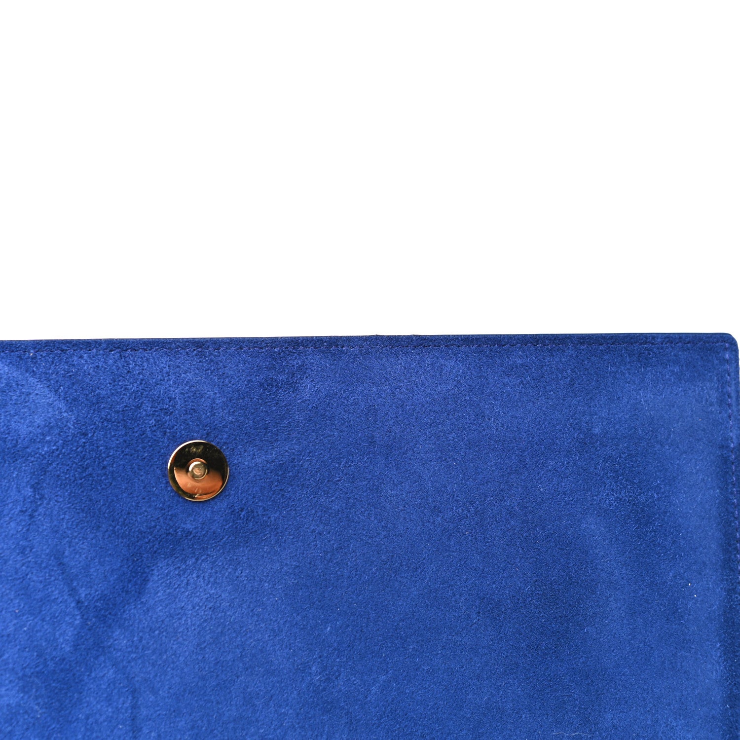 Saint Laurent Patent Calfskin Monogram Large Belle De Jour Clutch Royal Blue 11 of 15