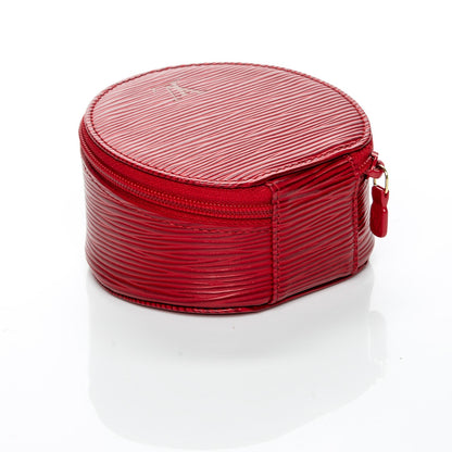 Louis Vuitton Epi Ecrin Bijoux 10cm Jewelry Box Case Red 5 of 7