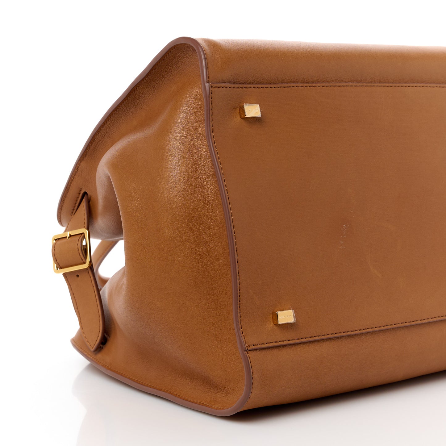 Polished Saddle Calfskin Soft Margaux 15 Cuir