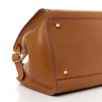 The Row Polished Saddle Calfskin Soft Margaux 15 Cuir 9 of 14