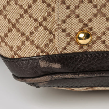 Gucci Diamante Cellarius Calfskin Medium 1973 Top Handle Bag Beige Ebony Cocoa 9 of 11