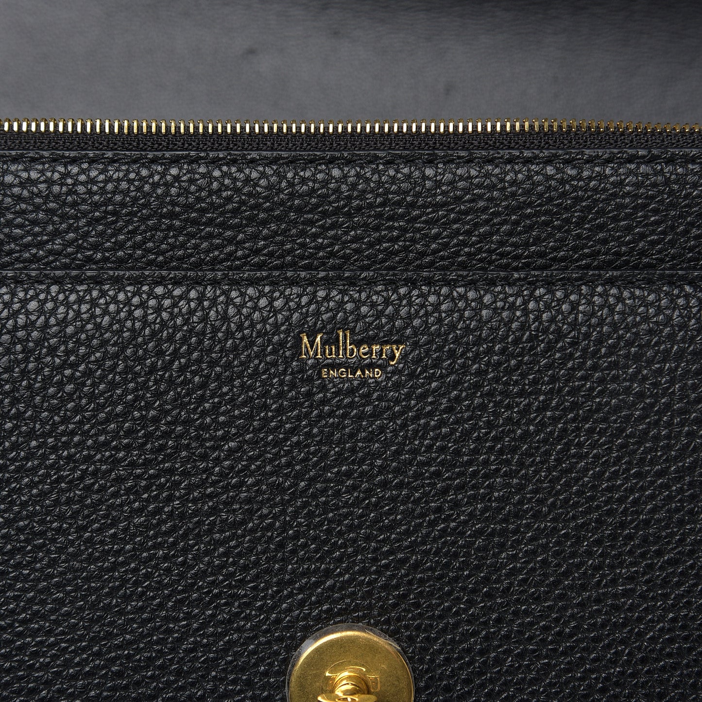 Small Classic Grain Calfskin Darley Black