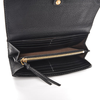 Chloe Calfskin Marcie Continental Flap Wallet Black 5 of 8