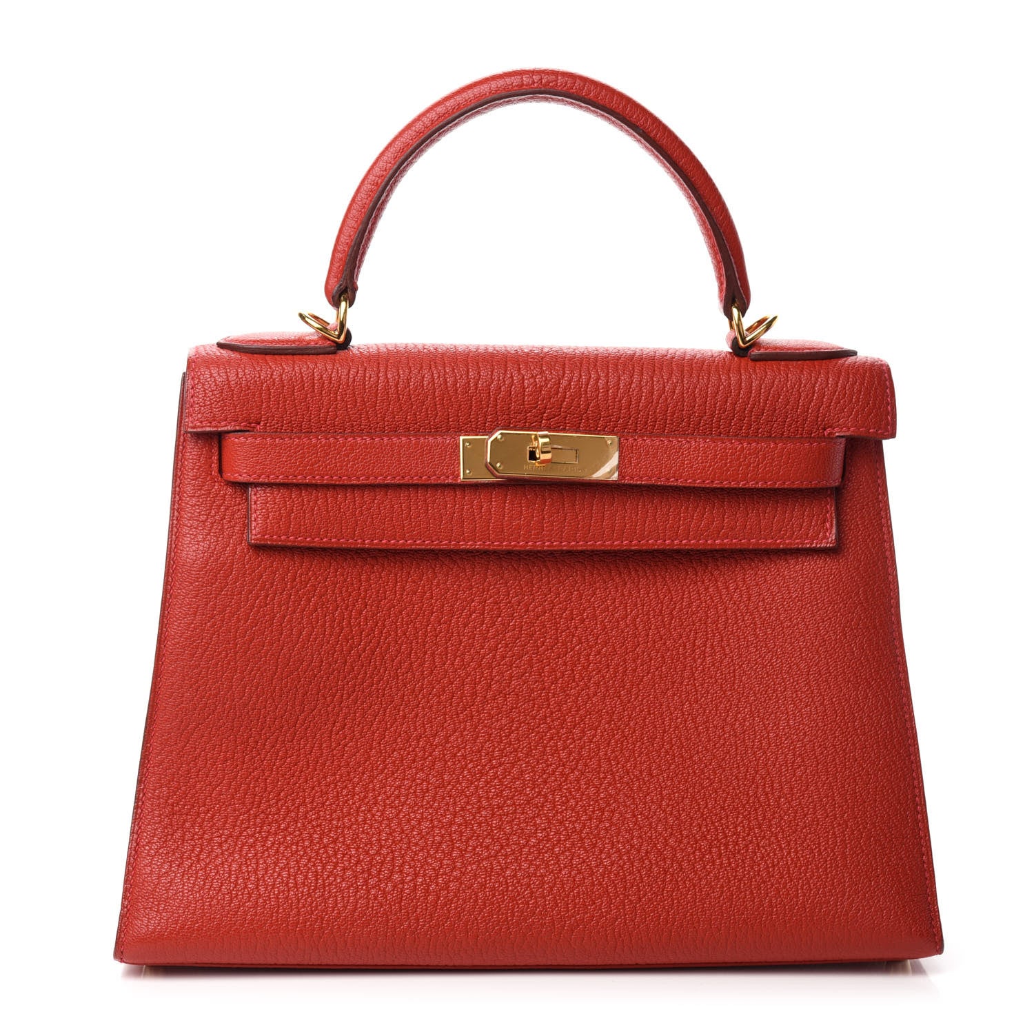 Hermes Chevre Mysore Kelly Sellier 28 Rouge Casaque 1 of 10