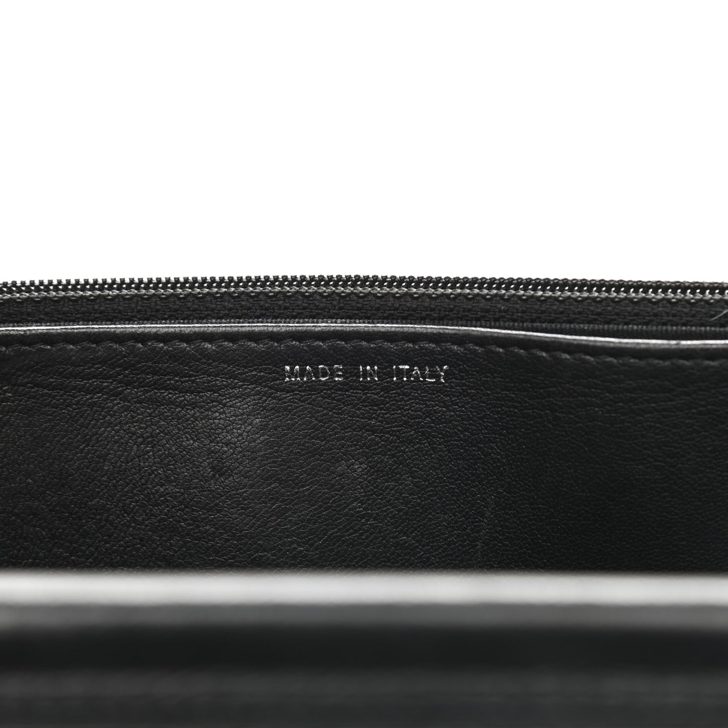 Lambskin Chevron Quilted Wallet On Chain WOC So Black