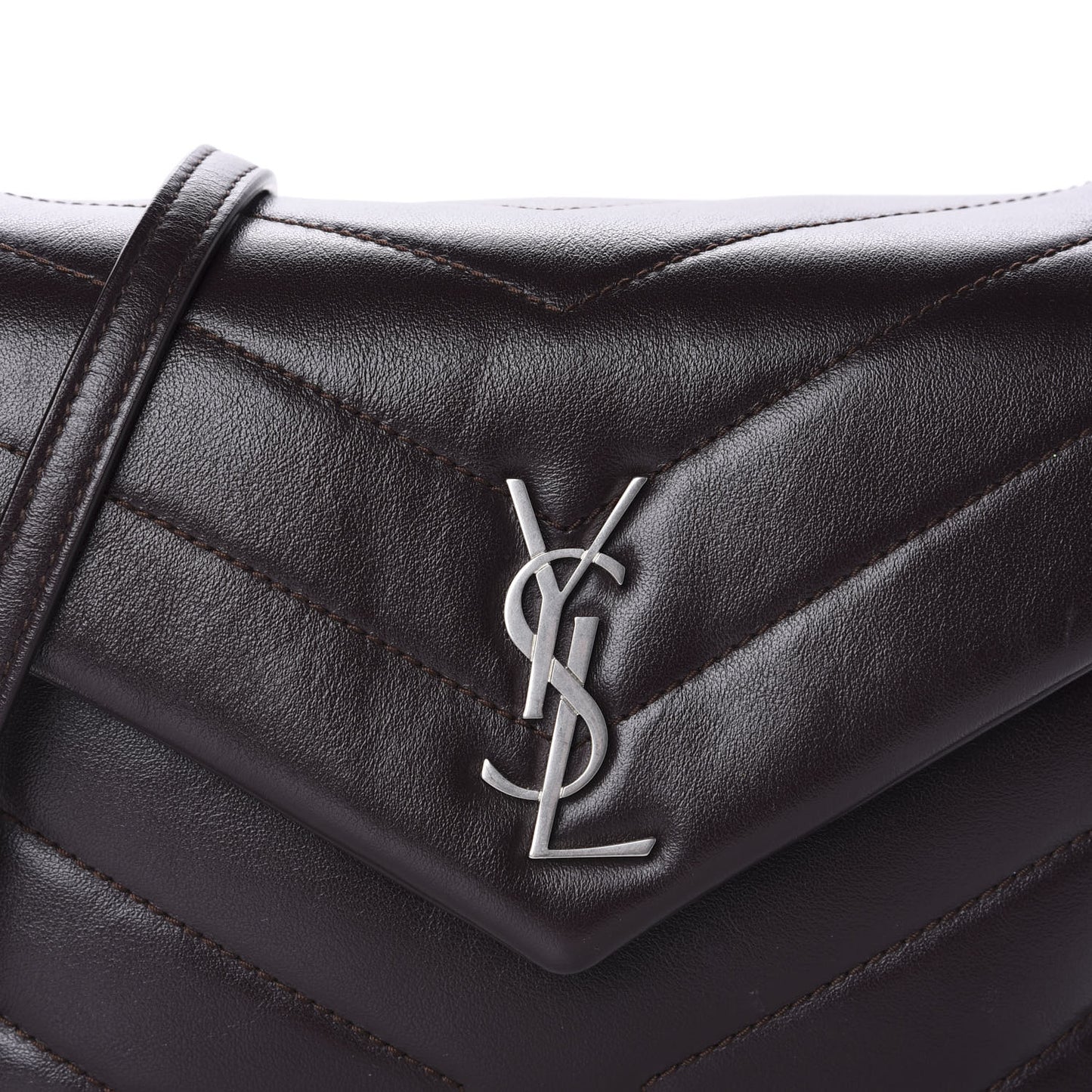 Calfskin Y Quilted Monogram Toy Loulou Crossbody Bag Black Tulipe