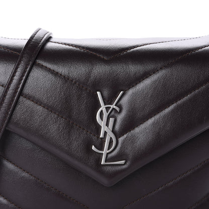 Saint Laurent Calfskin Y Quilted Monogram Toy Loulou Crossbody Bag Black Tulipe 11 of 11