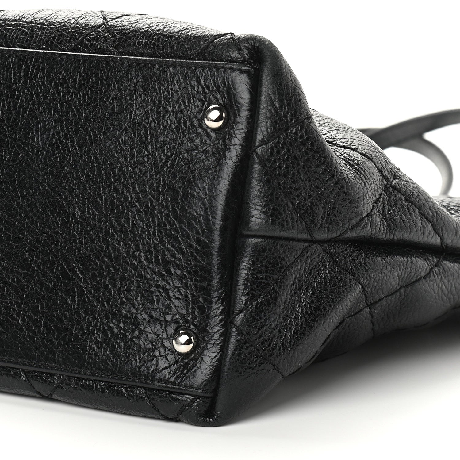 Chanel Glazed Calfskin Large On The Road Tote Black 10 of 10