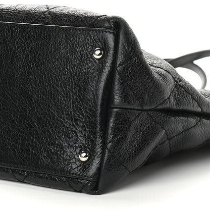 Chanel Glazed Calfskin Large On The Road Tote Black 10 of 10