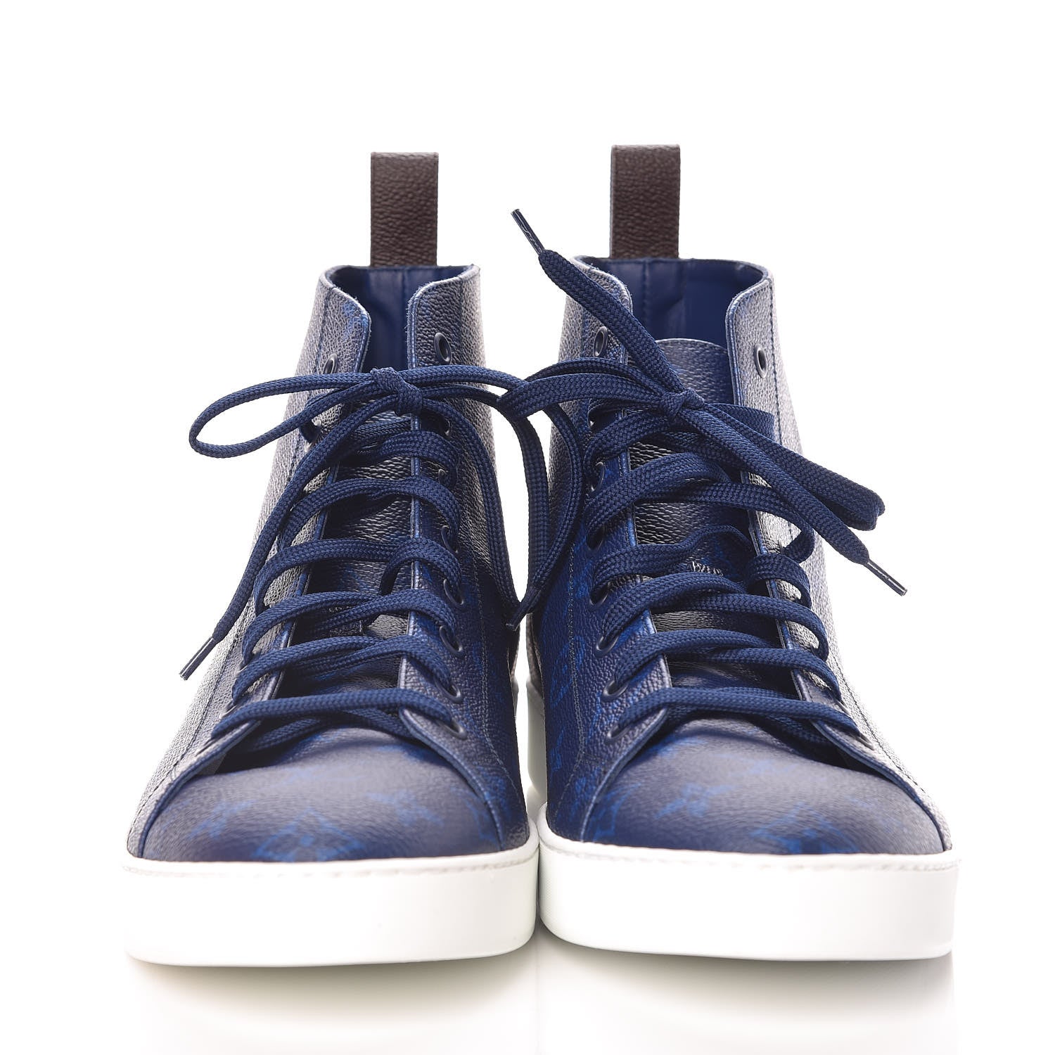 Louis Vuitton Monogram Match Up Sneakers 7.5 Pacific Blue 2 of 9